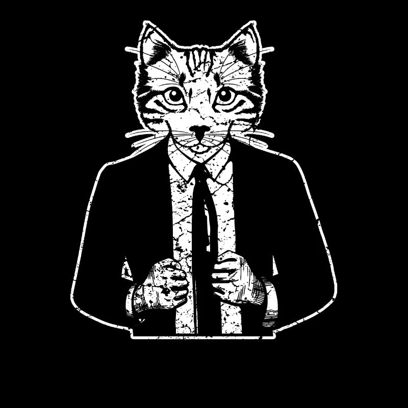 Chat avec costume