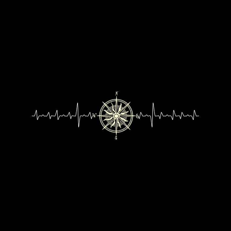 Kompass Heartbeat cooles Geschenk