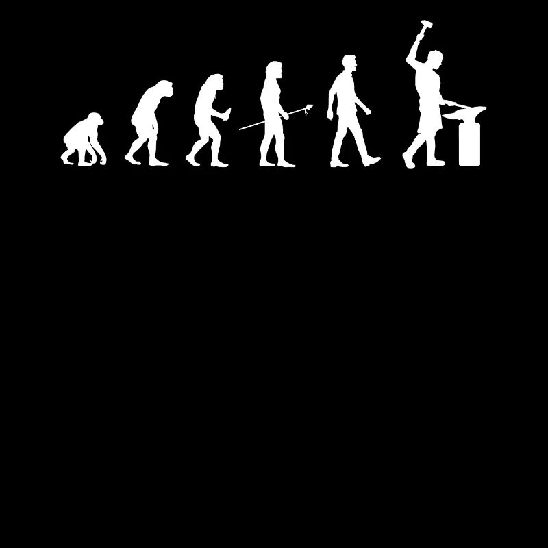Cadeau de forgeron homme évolution