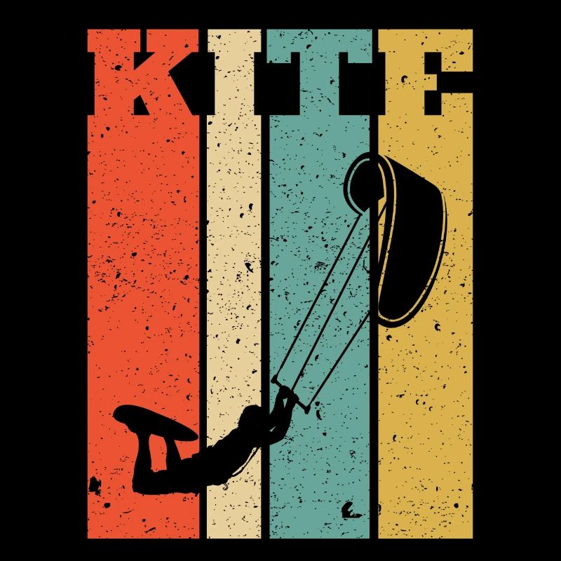 Retro Kitesurf Kitesurfing Kitesurfer