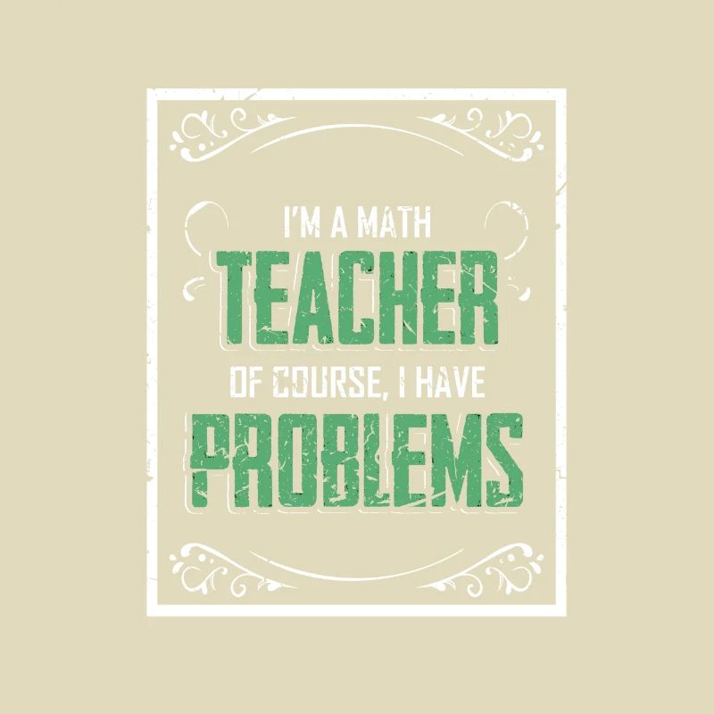 Mathelehrer Problem Texturiertes Geschenk