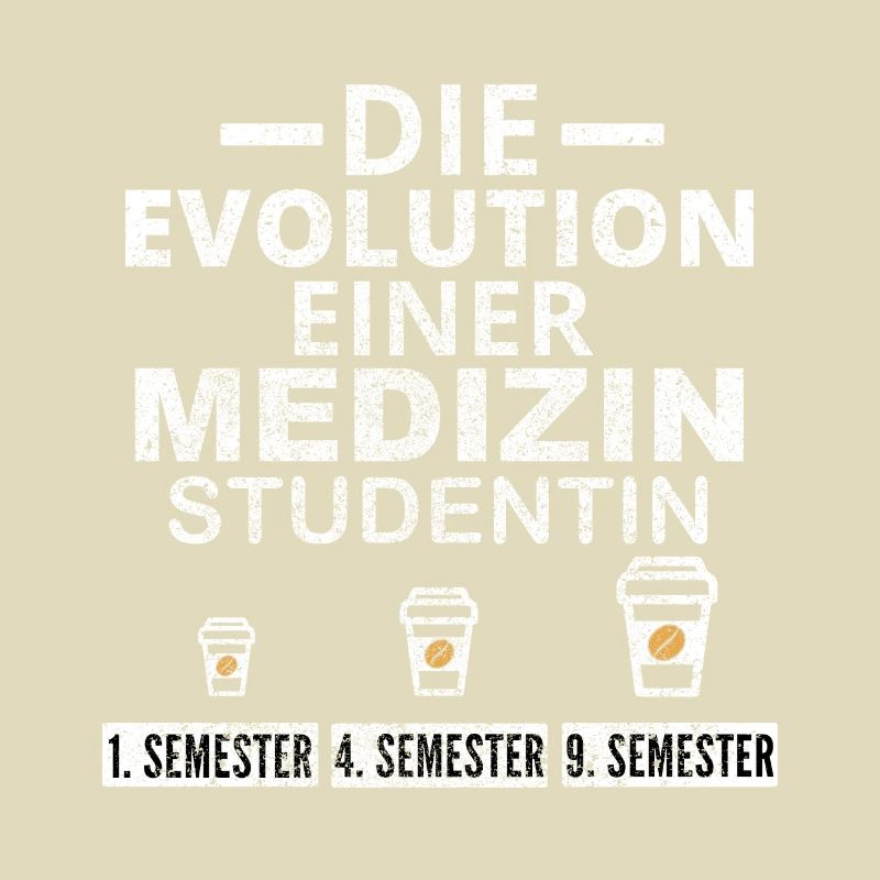 Medizin Studentin Kaffee Evolution Geschenk