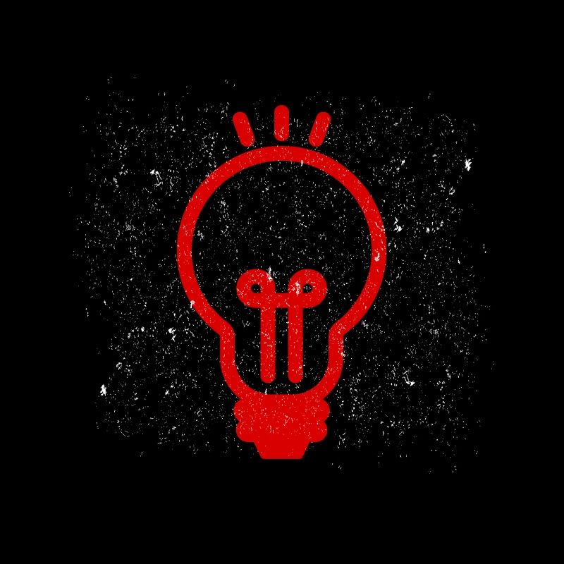 Rote Glühbirne Symbol Geschenk