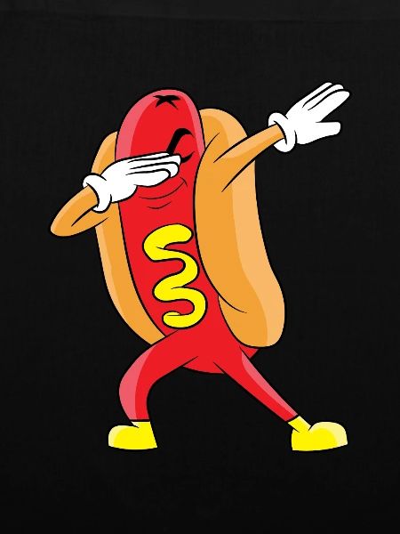 Dabbing Hot Dog