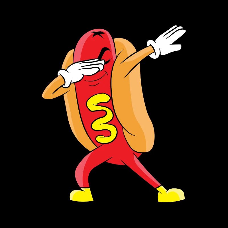 Dabbing Hot Dog