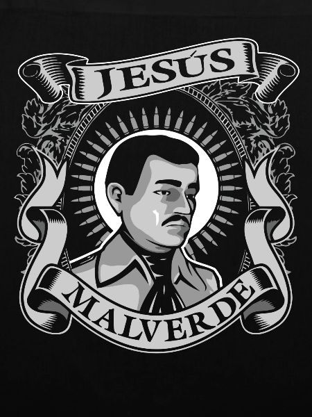 Jesus Malverde Tshirt Mexico Volksheld