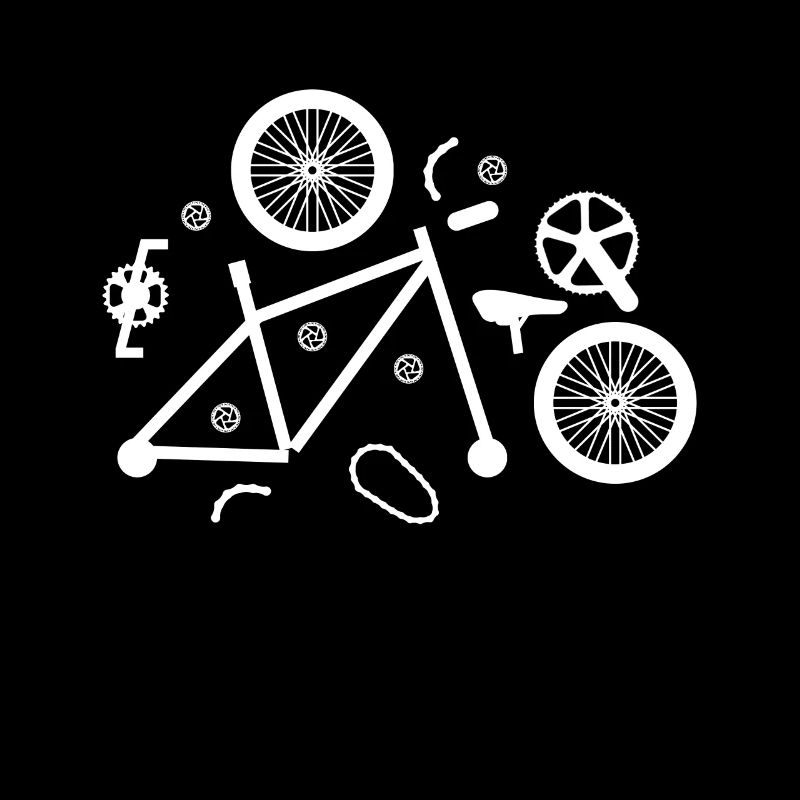 Fahrrad Teile Anatomie