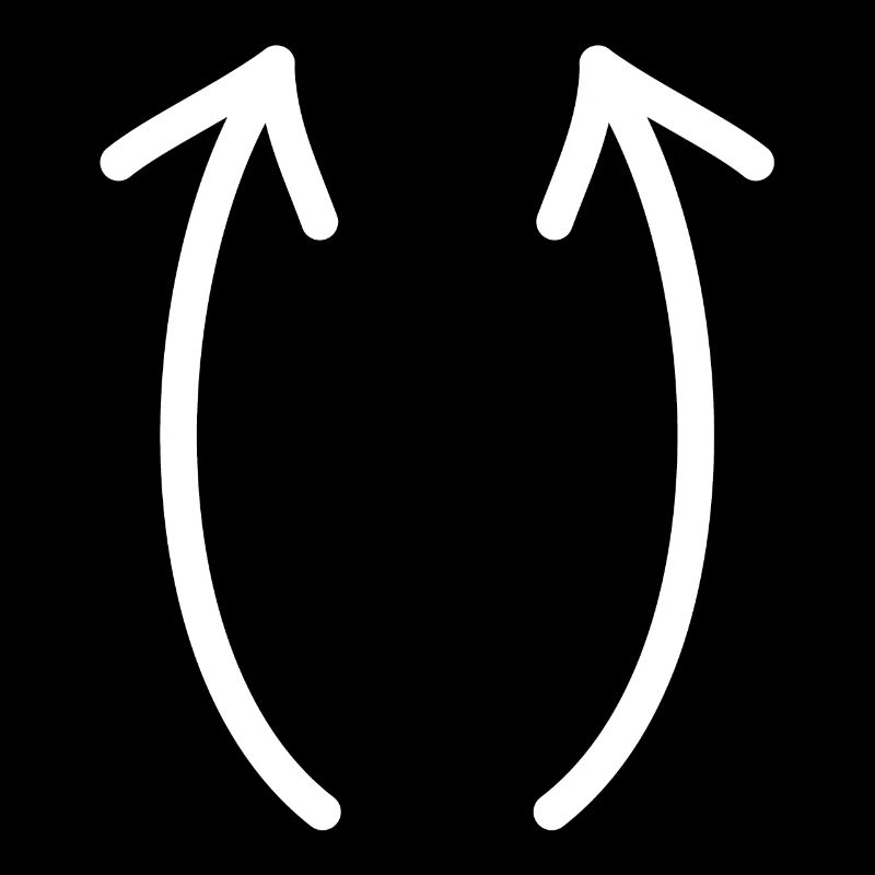 Two up arrows