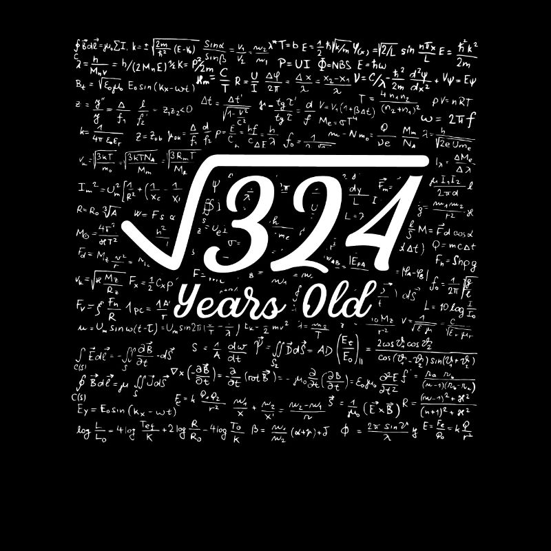 Square root 324 18th birthday