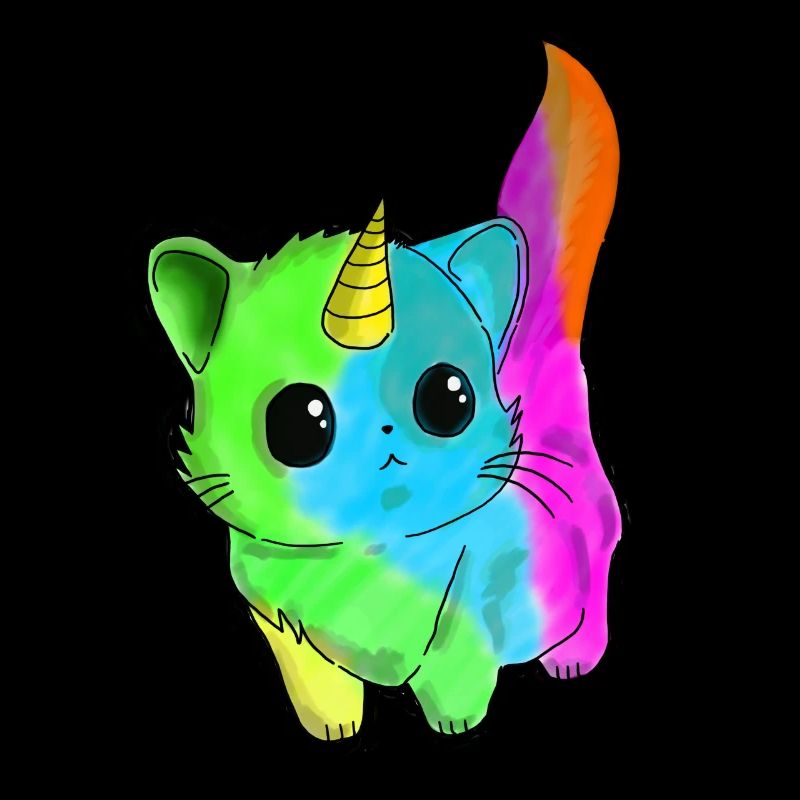 Licorne de chat mignon Caticorn