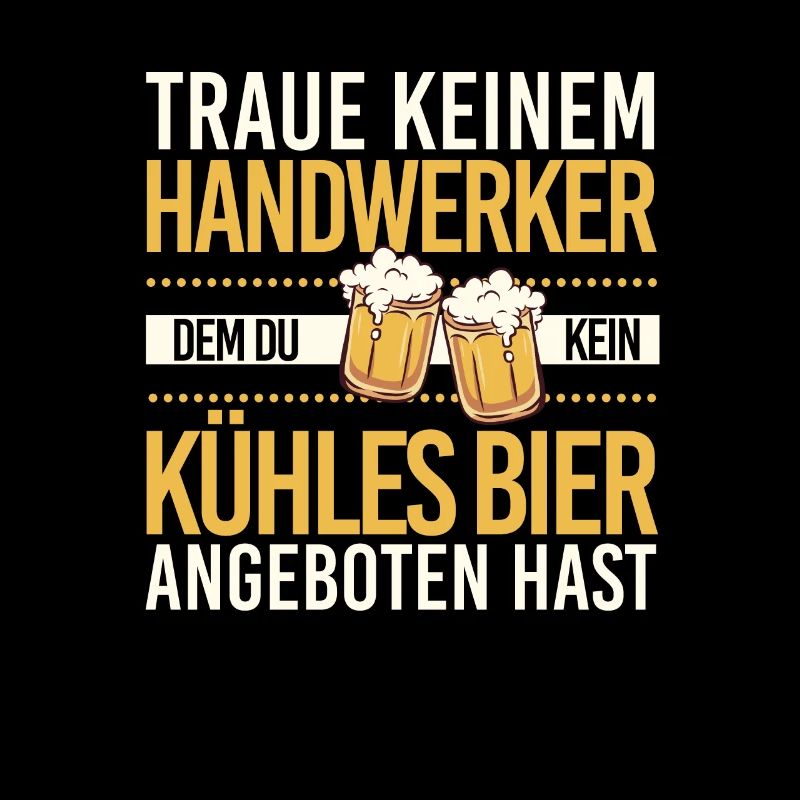 Handwerk Handwerker Biertrinker