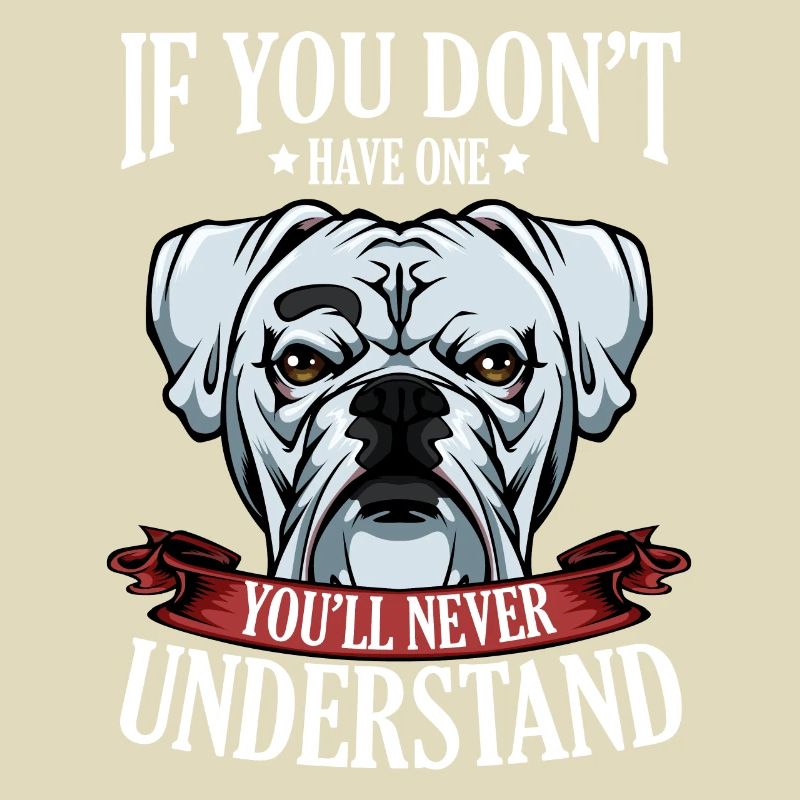 Cool Boxer Statement Spruch Hundehalter Geschenk