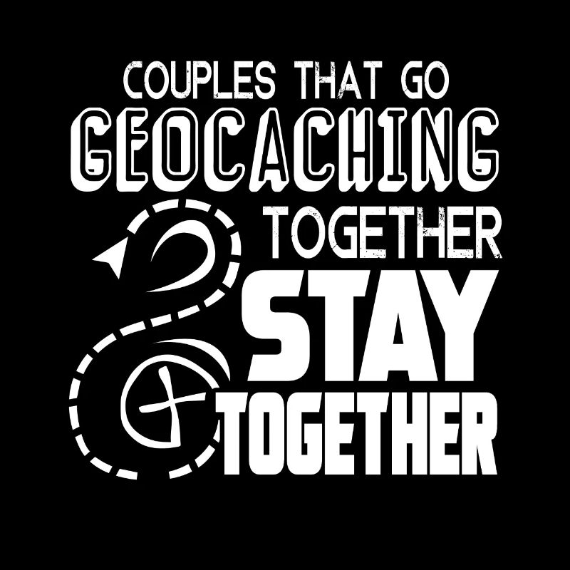 Les couples de géocachette qui vont géocaching ensemble