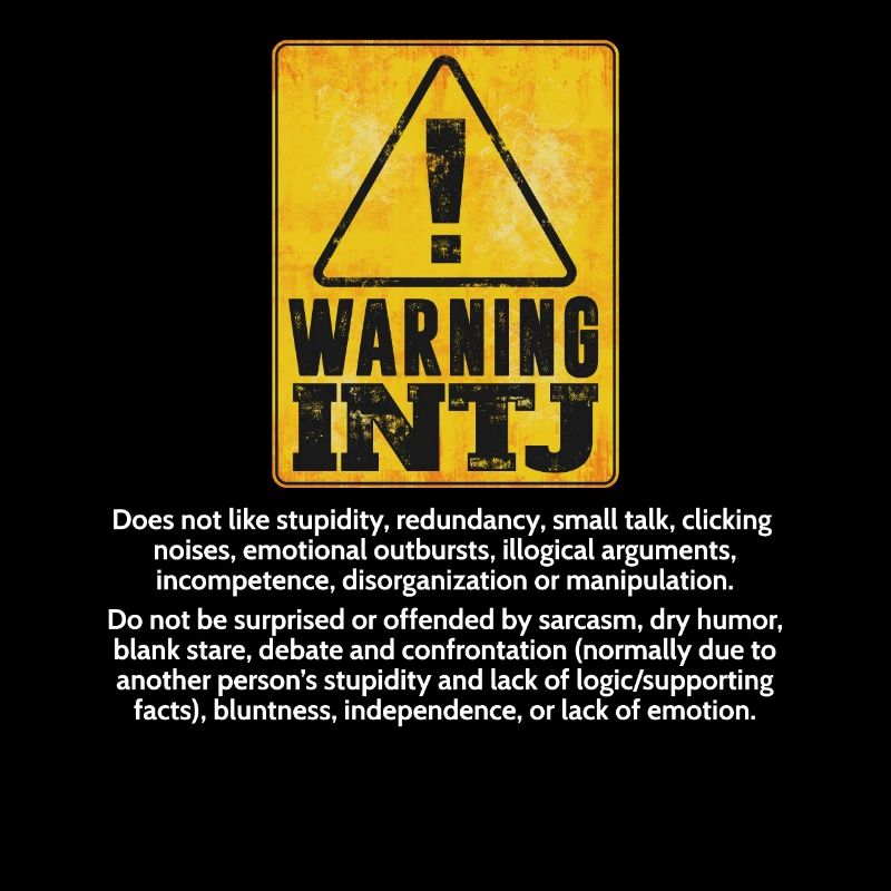 INTJ Personality Type Warning Introvert Thinker