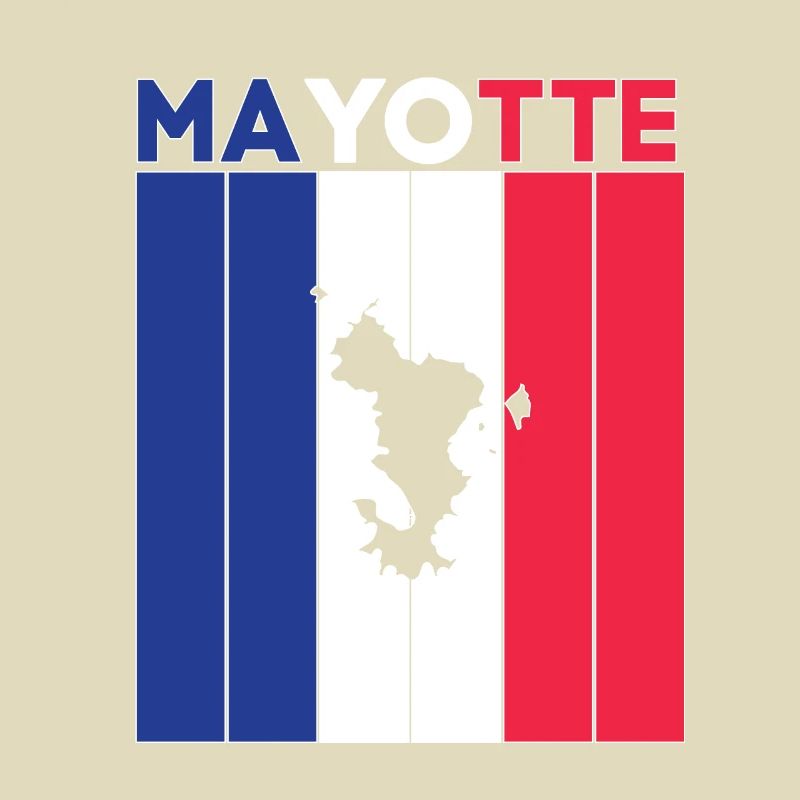 Drapeau et frontière nationale de Mayotte
