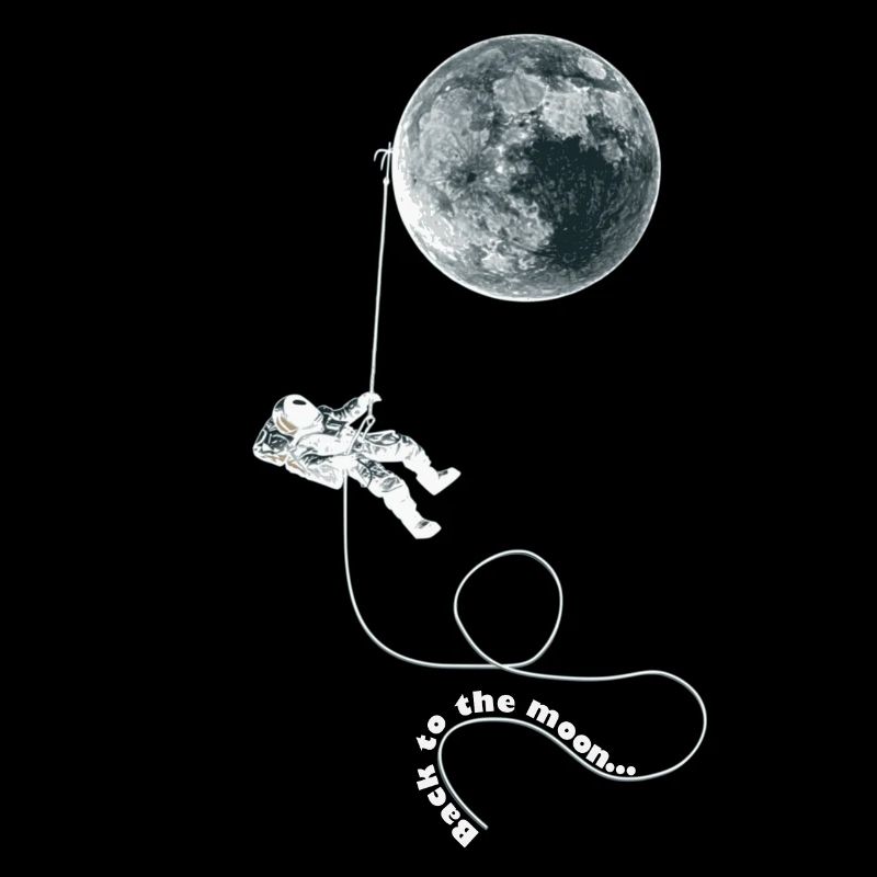 astronaute corde de lune blanc
