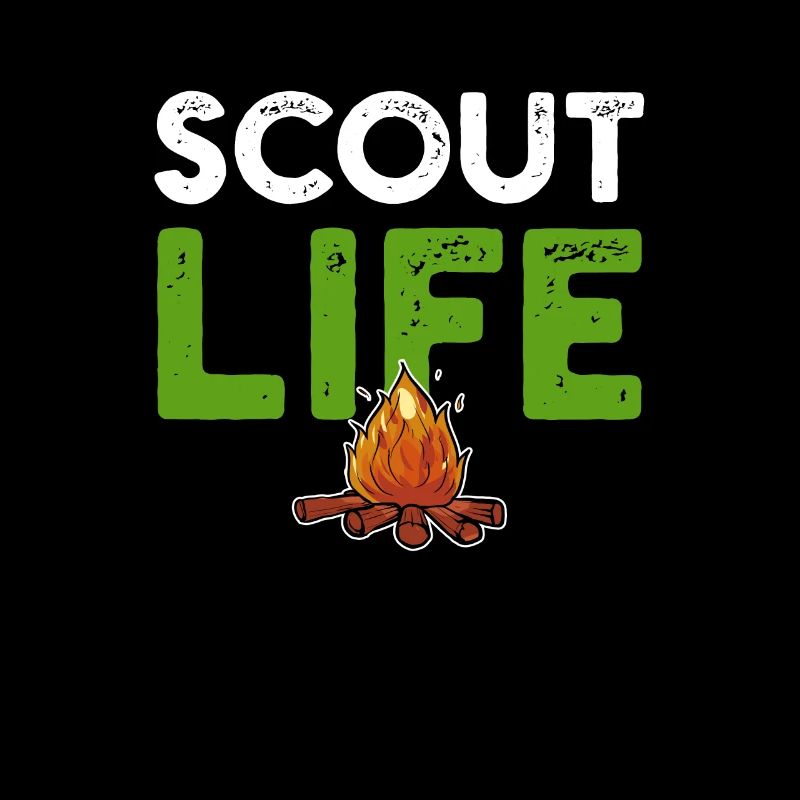 Scout camp fire