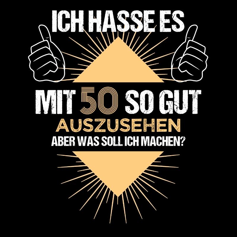 50. Geburtstag Geschenk Mann Spruch Ich hasse es