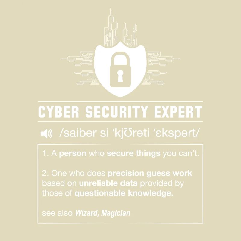 Cyber security definition programmer IT nerd