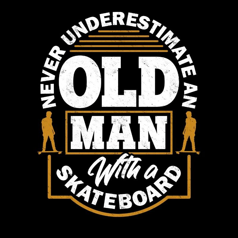 Skateboard Alter Mann