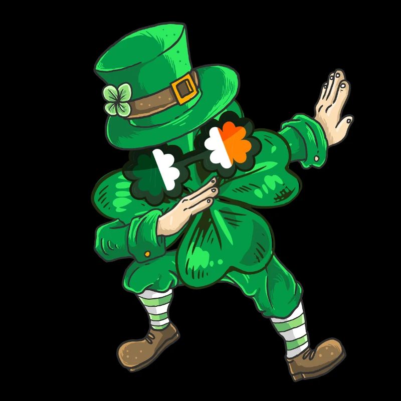 Dabbing Kleeblatt St Patricks Day Kinder Kostüm
