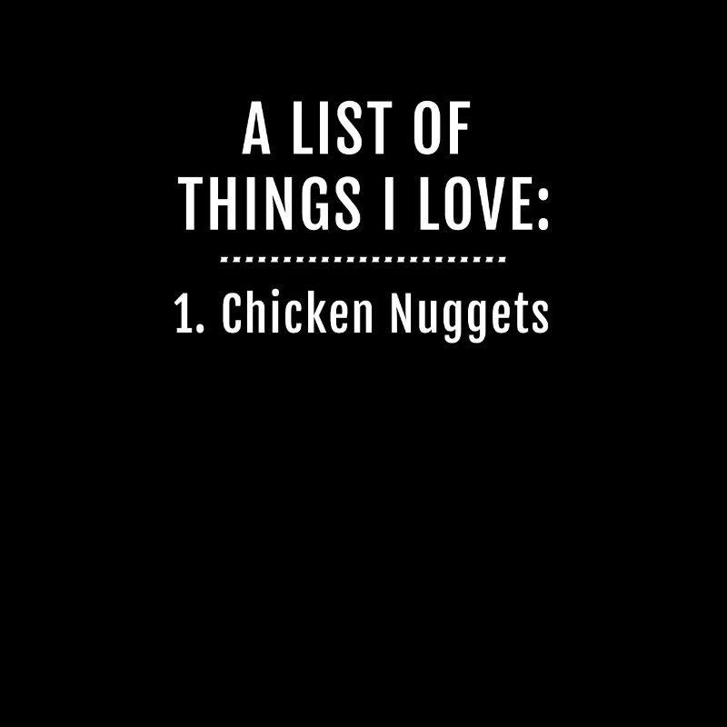 Ich liebe Hühnernuggets