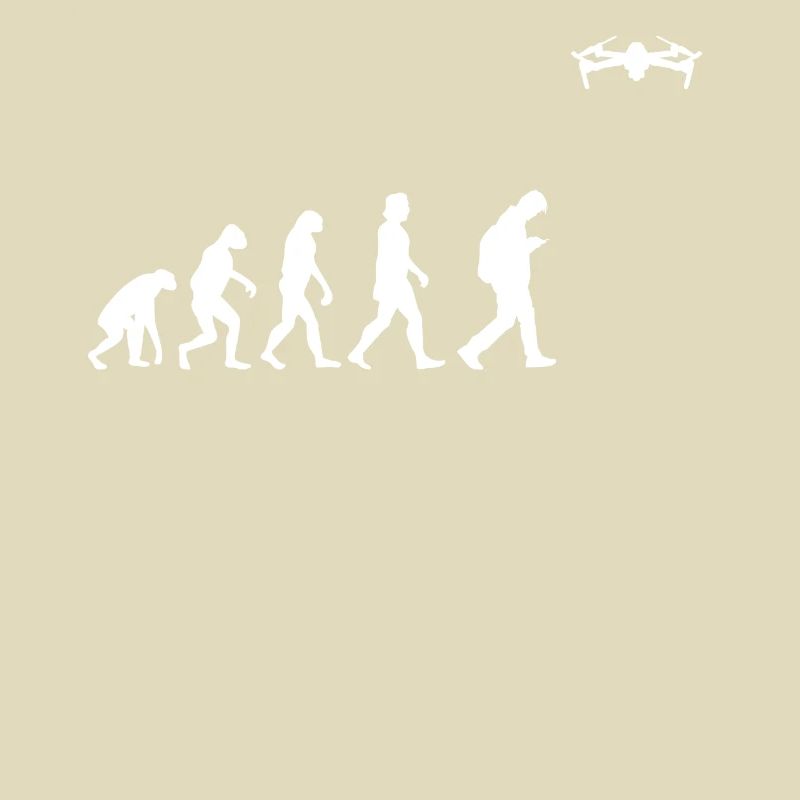 T shirt evolution drone fly drone fan drones