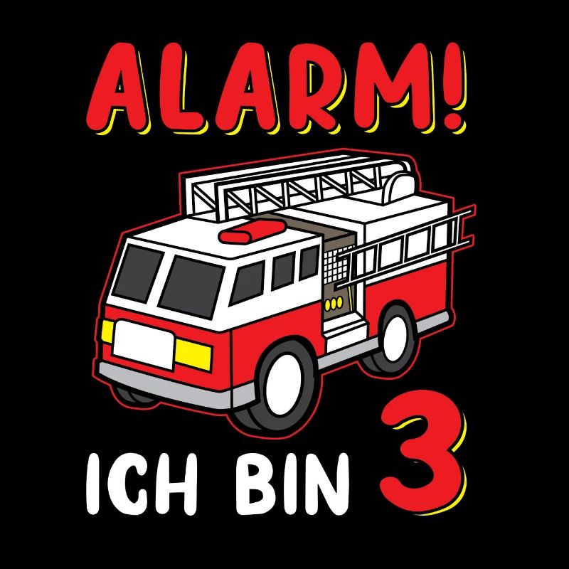 3. Geburtstag Alarm Ich Bin 3 Feuerwehr Geschenk