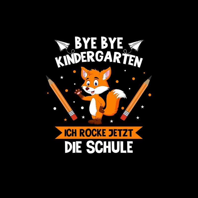 Bye Bye Kindergarten Einschulung Fuchs Geschenk