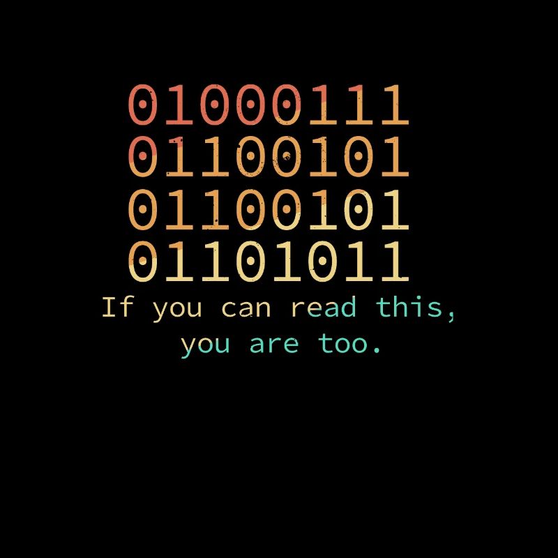 Programmierer, wenn Sie diesen Binärcode lesen kön