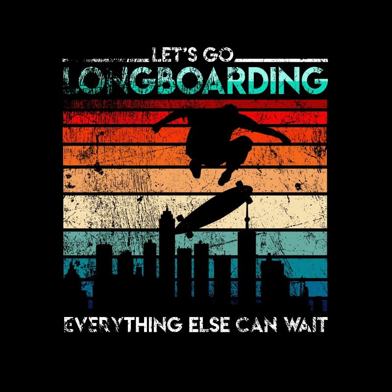 Retro longboarder longboard
