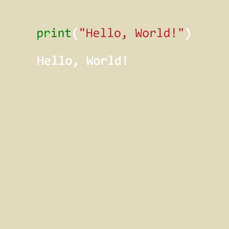 Hello World funny gift python programmer