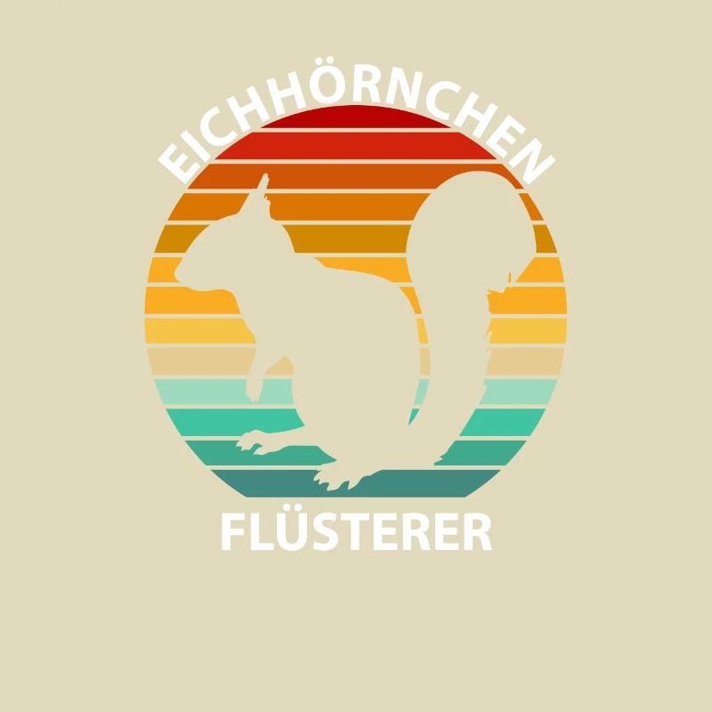 Eichhörnchen Flüsterer Eichkätzchen Squirrel Retro