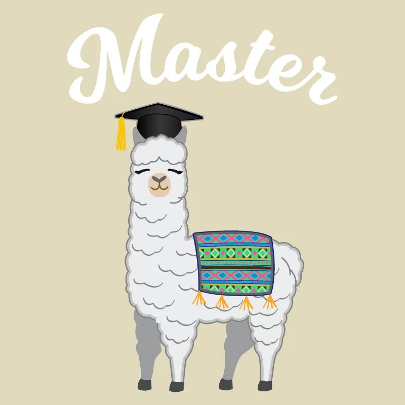 Master Studium Abschluss Lama Alpaka Geschenk