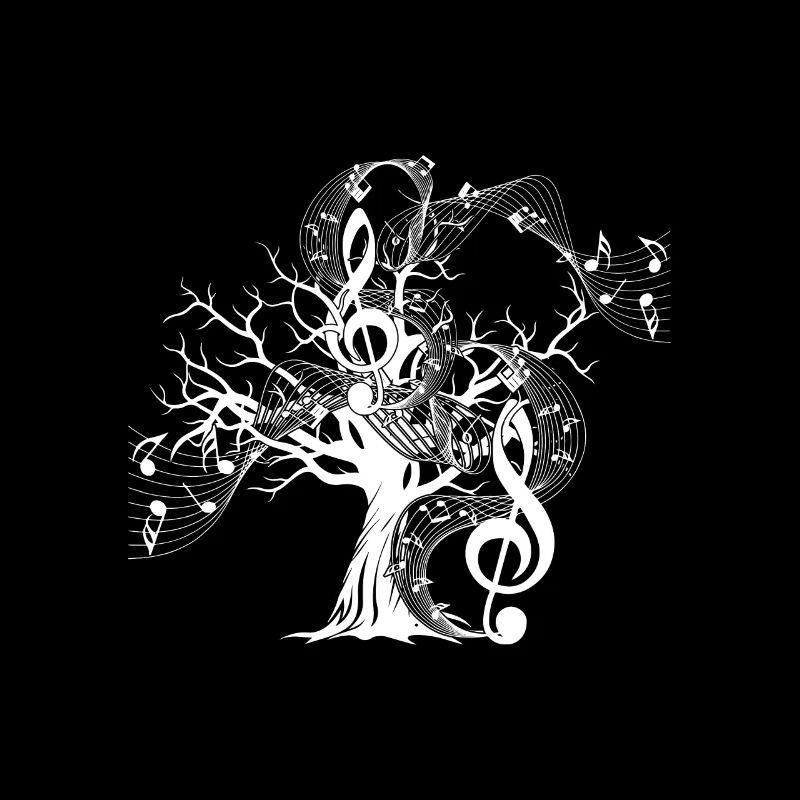Clef gift tree treble clef music