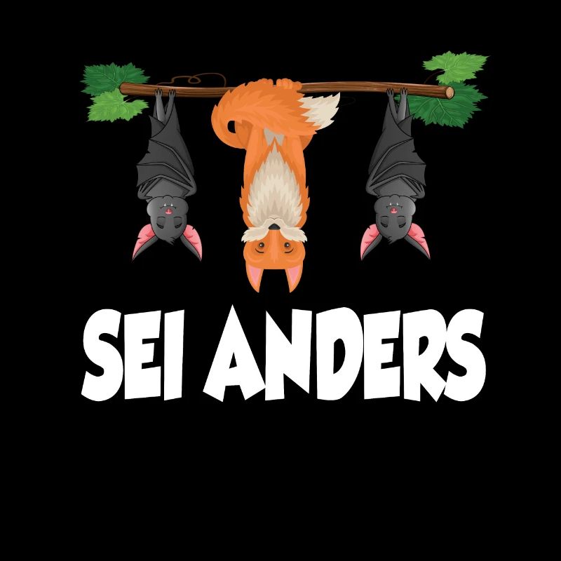 Fuchs Sei Anders Fledermaus Waldtier Geschenk