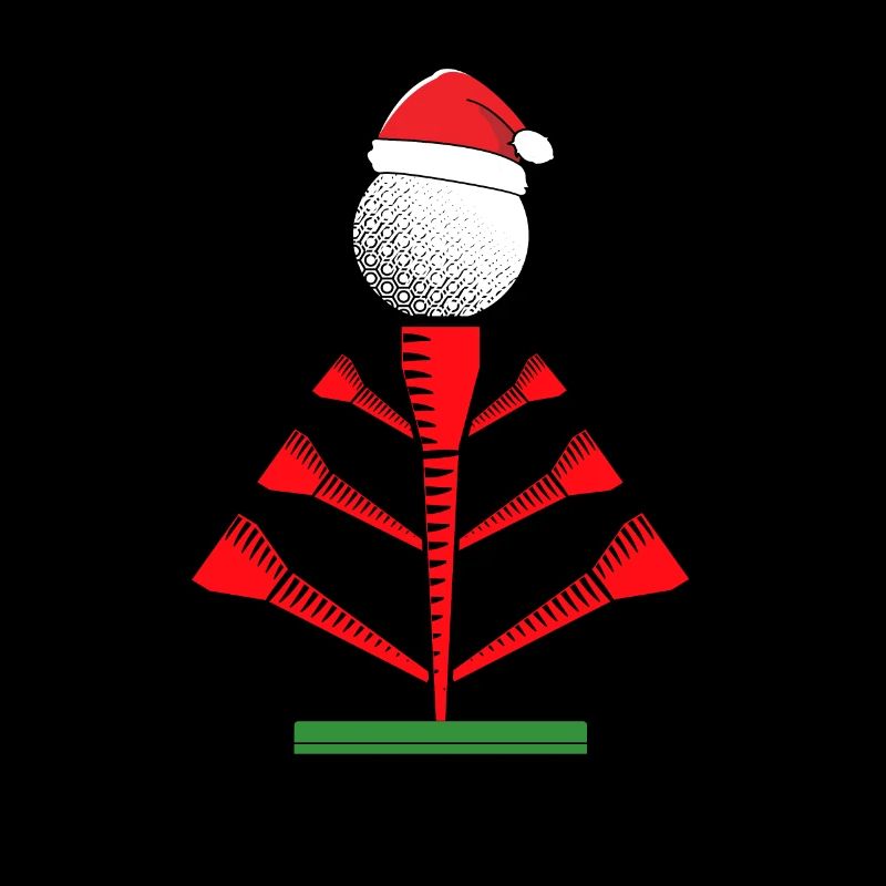 Golf Santa Hat Golf Christmas Tree