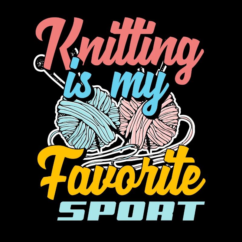 Stricken Lieblingssport Hobby Geschenkidee