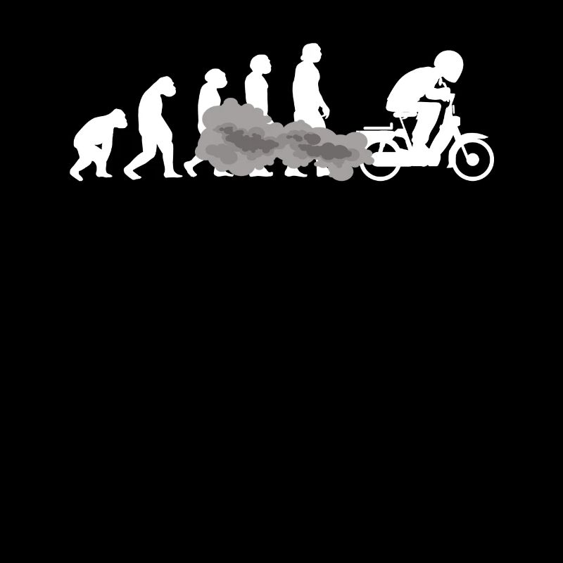 Moped scooter EVOLUTION moped moped driver tshirt