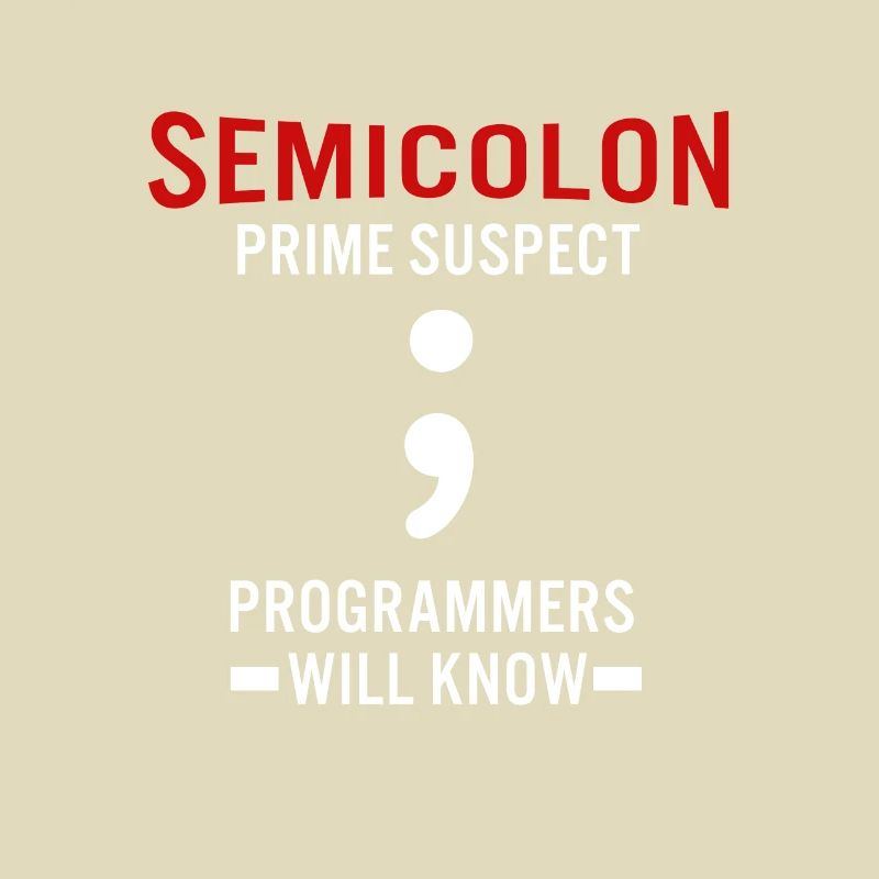 Coder Coding Semicolon Programmierer Computerfreak