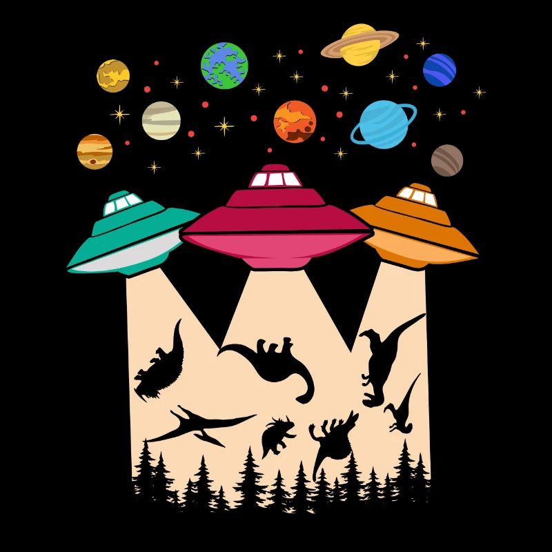 Alien Abduction Dinosaurs - UFO Alien extraterrest
