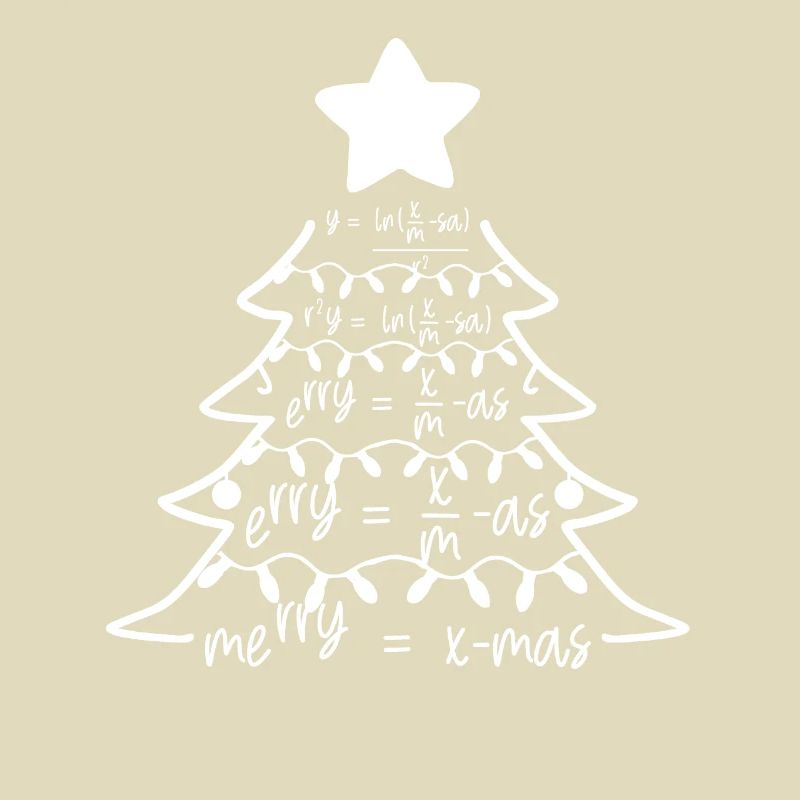 Mathe Mathematik Xmas Tree Weihnachtsgeschenk