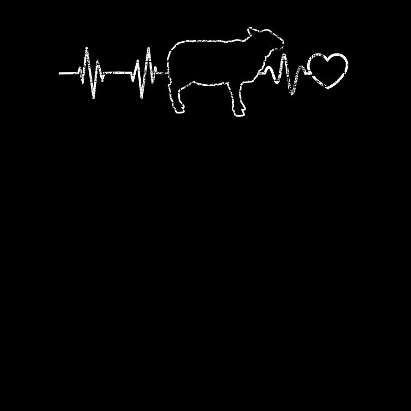 Sheep heartbeat shepherd pulse farmer gift