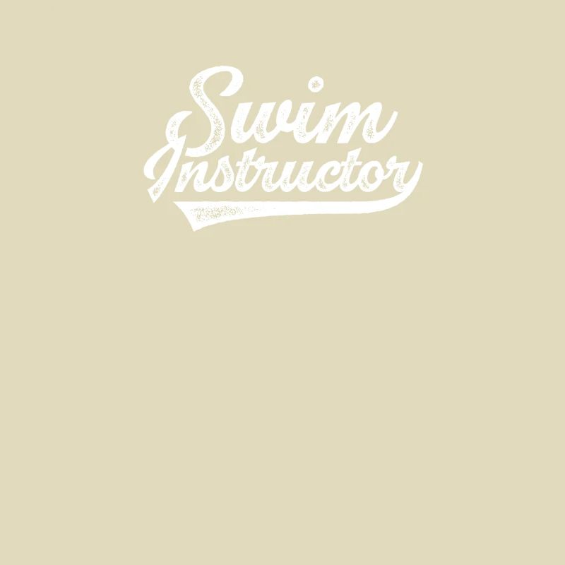 Swimming instructor trainer learning to swim