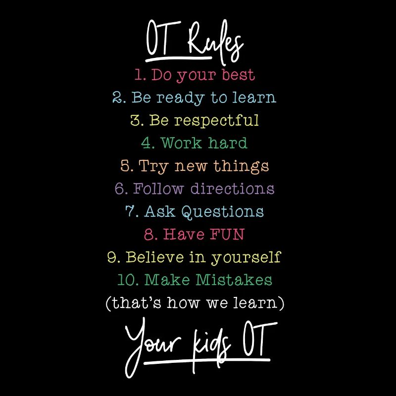 Occupational Therapist OT Rules