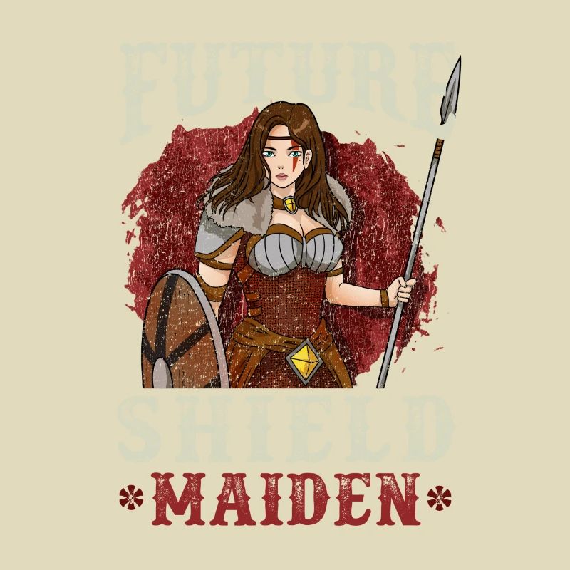 Wikinger Mädchen Geschenk - Future Shield Maiden