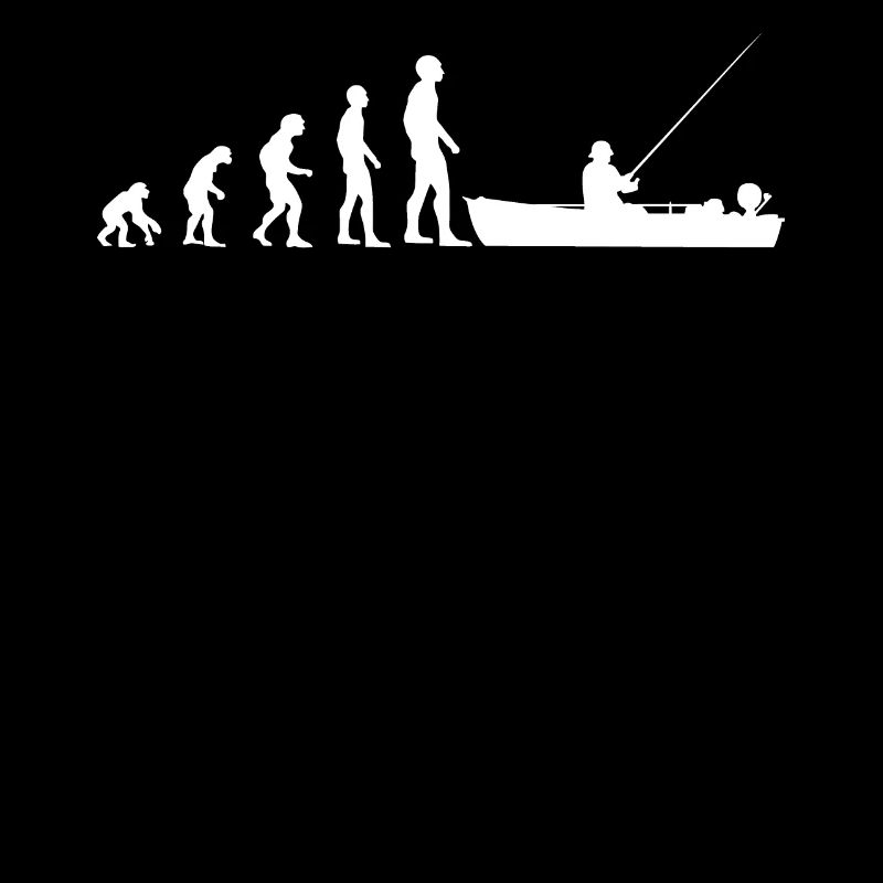 Pêcheur pêche bateau de pêche Evolution Drôle cadeau