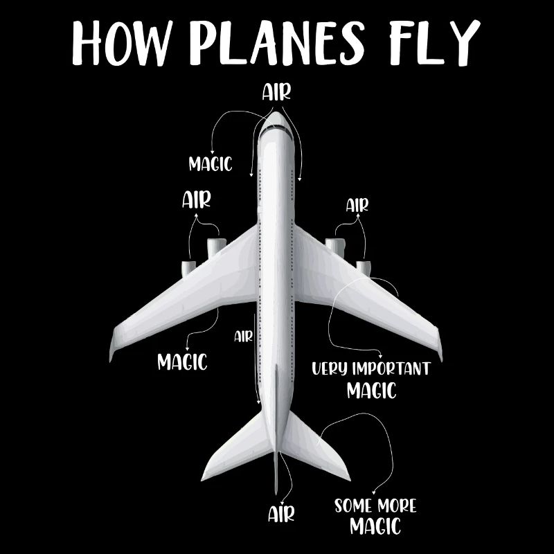How Airplanes Fly Funny Engineer Gift