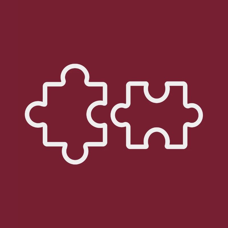Zwei Puzzleteile