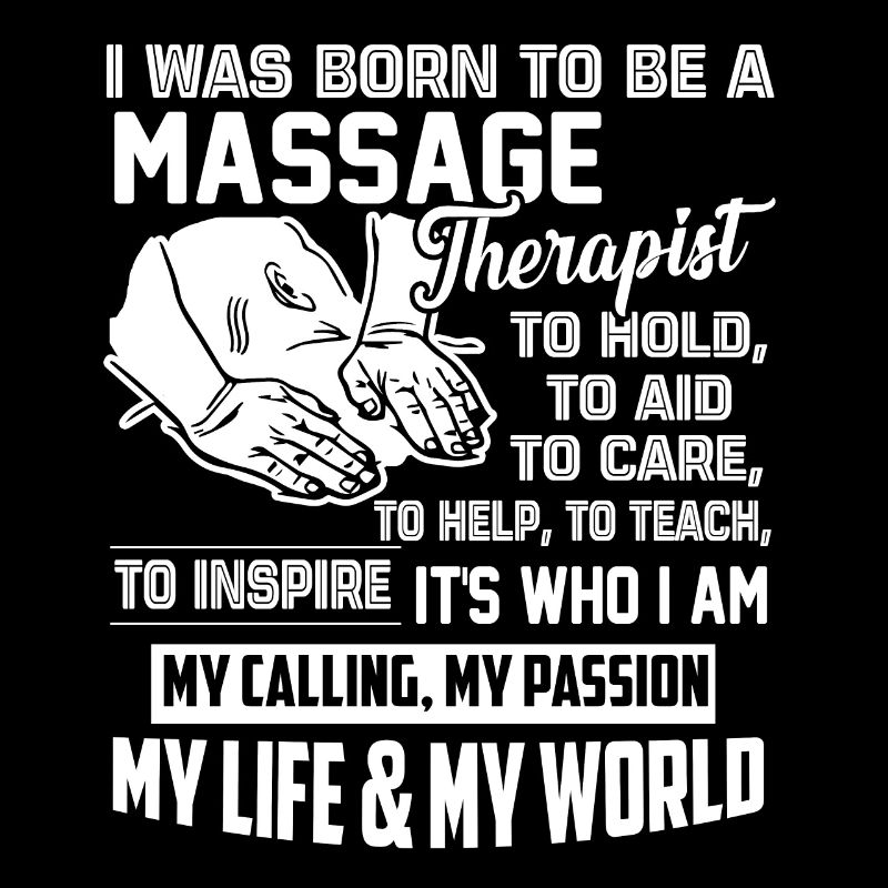Massagetherapeut geboren, um ein Massagetherapeut zu sein